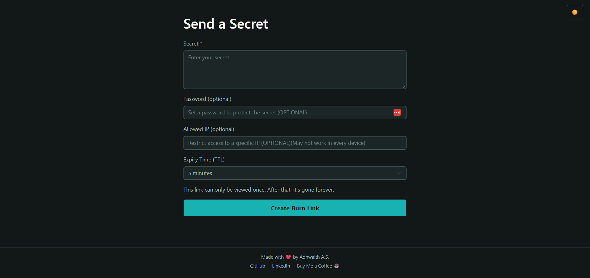 OneBurn screenshot 1